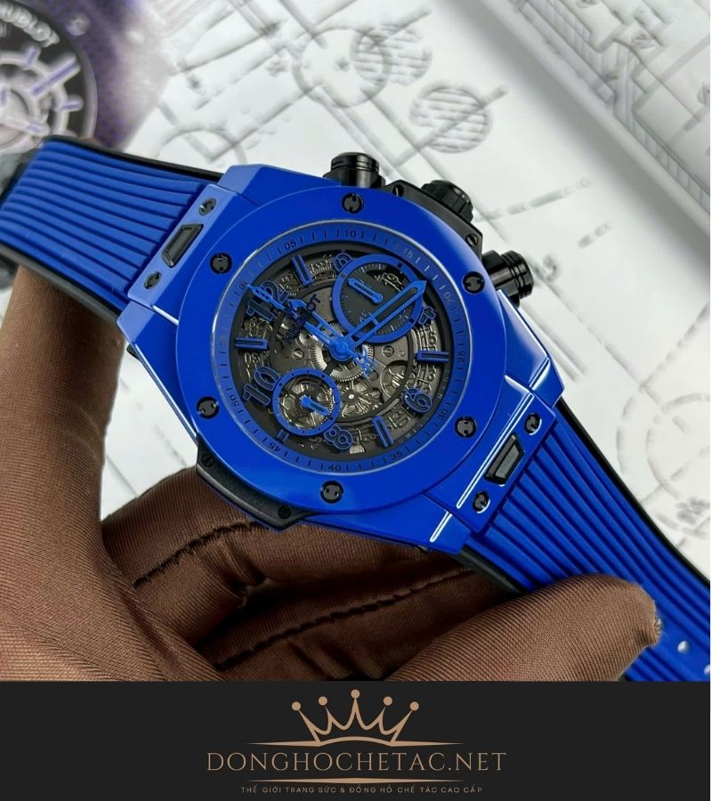 Hublot Bigbang Unico Blue Magic Ceramic Rep 1:1 Supper Fake cao cấp 12 1