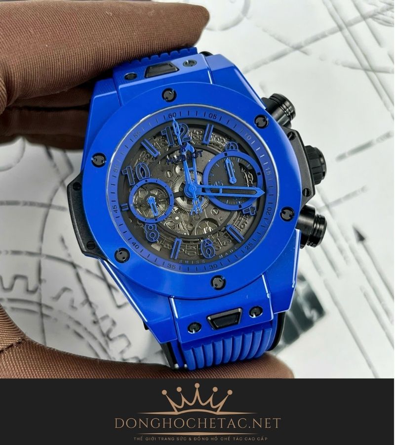 Hublot Bigbang Unico Blue Magic Ceramic Rep 1:1 Supper Fake cao cấp 13 1