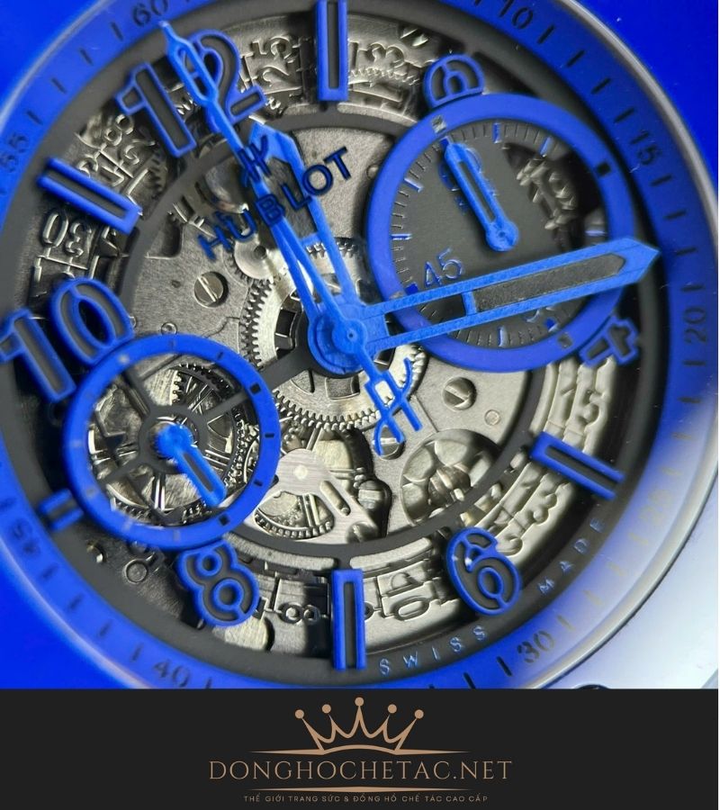 Hublot Bigbang Unico Blue Magic Ceramic Rep 1:1 Supper Fake cao cấp 17
