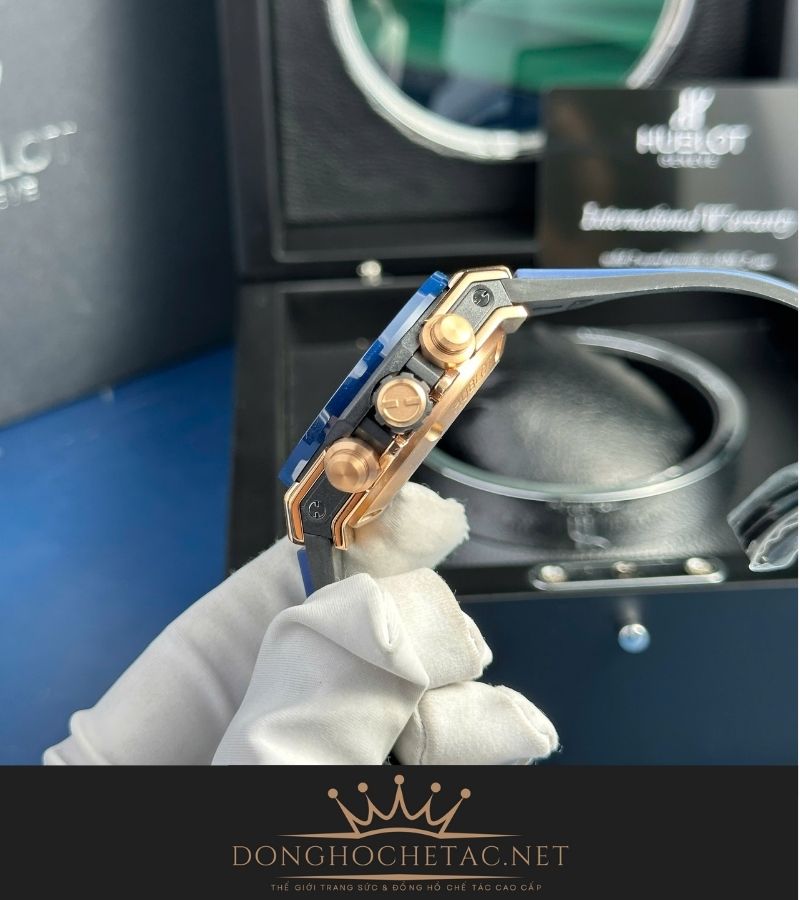 Hublot Big Bang Unico King Gold Blue Ceramic Rep 1:1 Supper Fake chế tác cao cấp 2 26