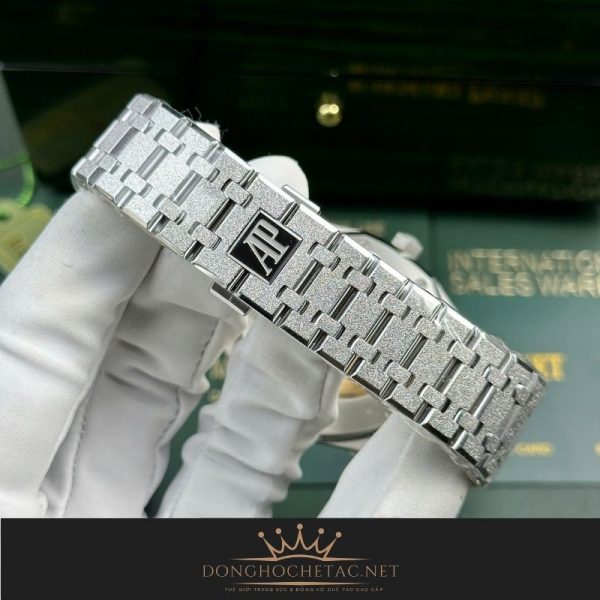 Audemars Piguet Royal Oak 15410 Frosted Rep 1:1 41mm cal.3120 super clone 9.8mm Đồng hồ Audemars Piguet Royal Oak