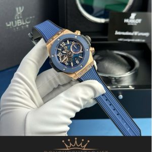 Hublot Big Bang Unico King Gold Blue Ceramic Rep 1:1 Supper Fake chế tác cao cấp 5 26