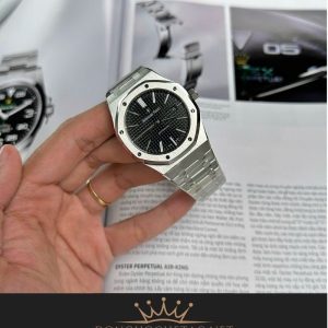 AP Royal Oak 15400 Black Dial Máy Cal3120 Mỏng Chỉ 9,8mm Rep 1:1 Supper Fake cao cấp 5 69