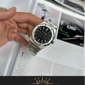 AP Royal Oak 15400 Black Dial Máy Cal3120 Mỏng Chỉ 9,8mm Rep 1:1 Supper Fake cao cấp 6 67