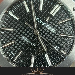 AP Royal Oak 15400 Black Dial Máy Cal3120 Mỏng Chỉ 9,8mm Rep 1:1 Supper Fake cao cấp 7 63