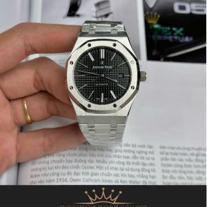 AP Royal Oak 15400 Black Dial Máy Cal3120 Mỏng Chỉ 9,8mm Rep 1:1 Supper Fake cao cấp 8 49