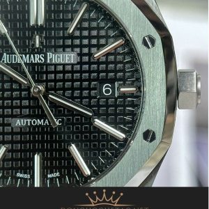 AP Royal Oak 15400 Black Dial Máy Cal3120 Mỏng Chỉ 9,8mm Rep 1:1 Supper Fake cao cấp 9 41