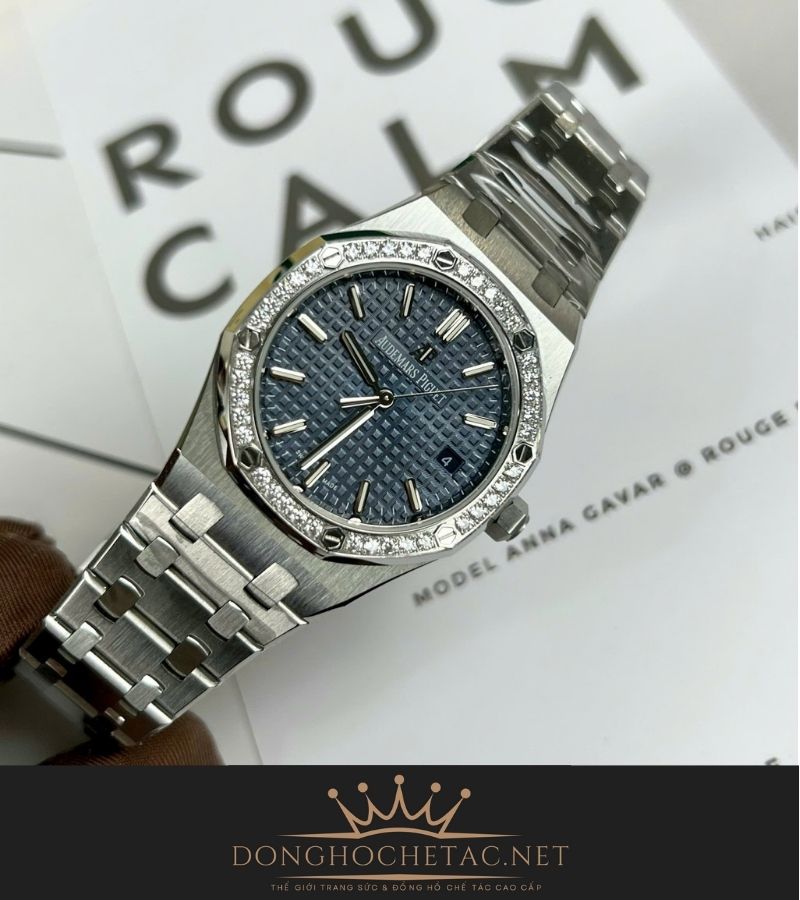 Audemars Piguet Royal Oak 77351 34mm Rep 1:1 Supper Fake chế tác cao cấp Dong ho AP royal oak 77351 34mm Rep 1 1 Supper Fake cao cap