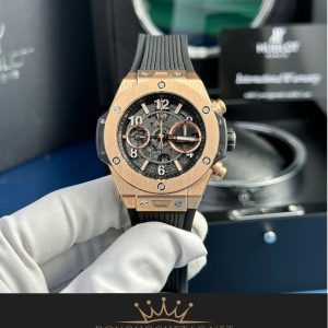 Trang chủ Hublot Big Bang Unico King Gold Black Dial