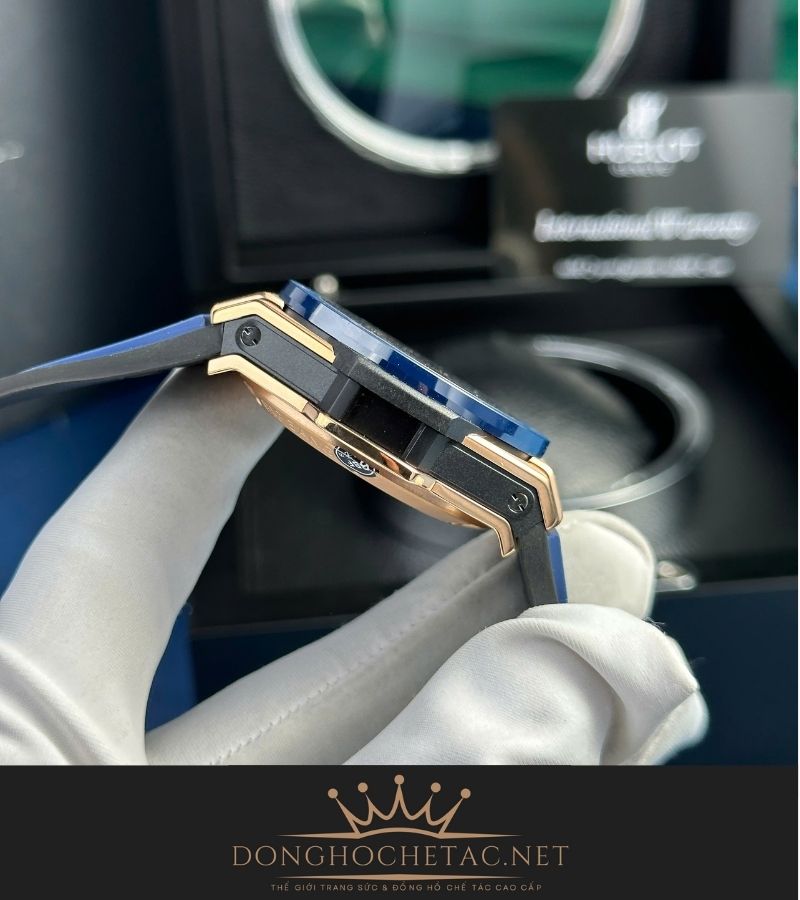 Hublot Big Bang Unico King Gold Blue Ceramic Rep 1:1 Supper Fake chế tác cao cấp Hublot Big Bang Unico King Gold Blue Ceramic