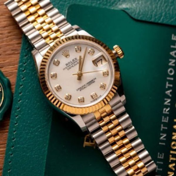 Dong Ho Rolex Nu 11 Size 31mm Demi Mat Kham Trai 4