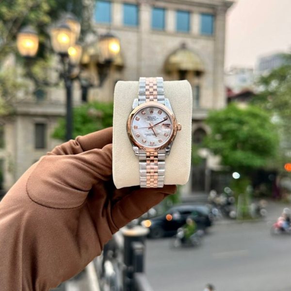 Dong Ho Rolex Nu 11 Size 31mm Demi Mat Kham Trai
