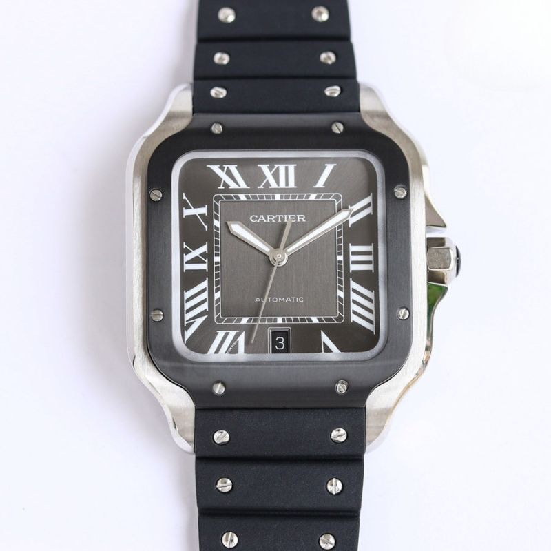 Dong ho Cartier De Santos Replica WSSA0037 Ceramic Bezel 2