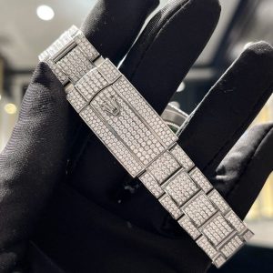 Rolex Rep 11 Datejust 41mm Che Tac Full Kim Cuong Moissanite 4