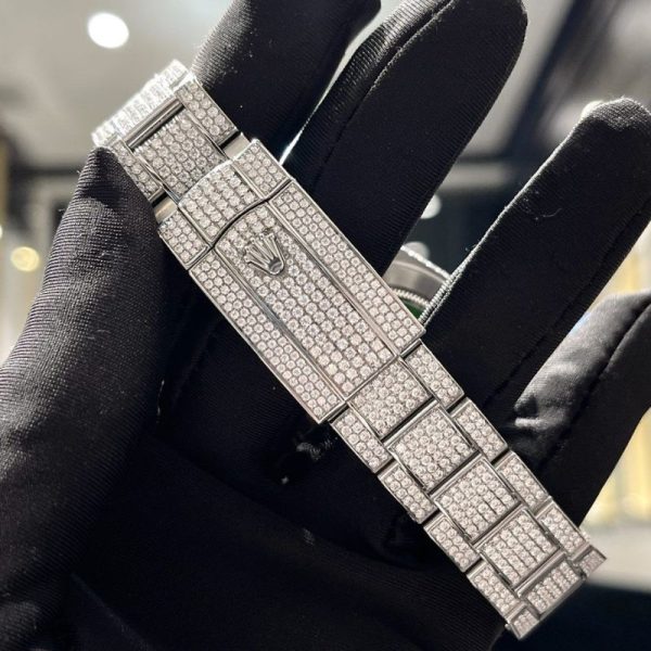 Rolex Rep 11 Datejust 41mm Che Tac Full Kim Cuong Moissanite 4