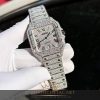 Cartier De Santos Full Kim Cương Moissanite
