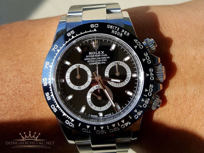 Đồng hồ Daytona Full Black Ceramic Tribute Máy Seiko