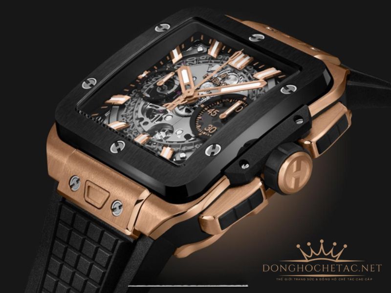 Đồng hồ Hublot mặt vuông luôn tạo nên sức hút nhờ sự khác biệt táo bạo