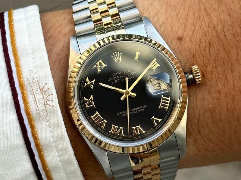 Đồng hồ Rolex 16233 Mặt Đen Huyền Bí