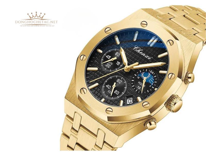 Đồng hồ Chenxi CX 907G Gold Black