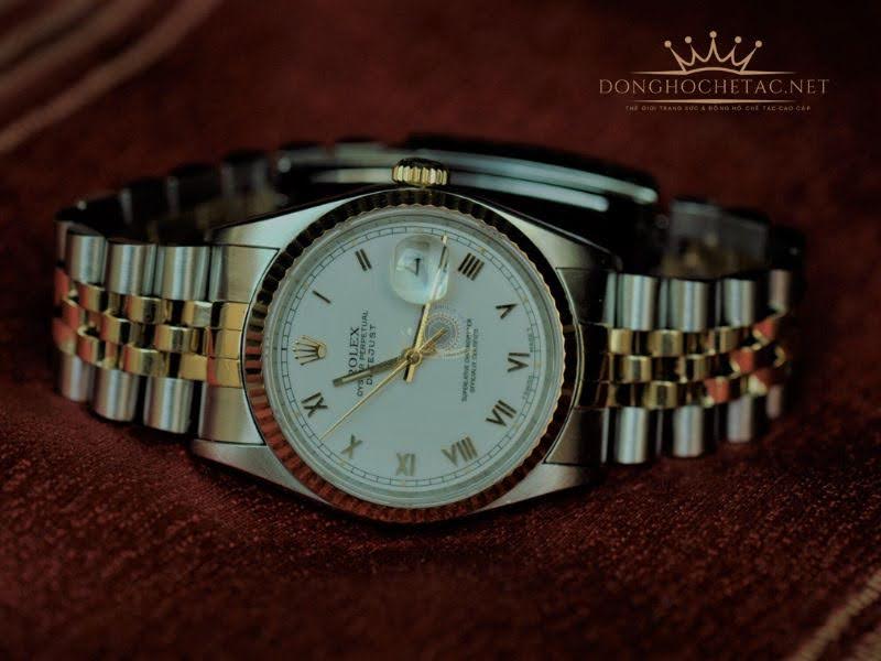 Đồng hồ Rolex 16233 Mặt Trắng Cọc Số La Mã